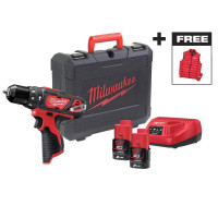 Дриль-шуруповерт ударний акумуляторний MILWAUKEE M12 BPDMC-202C (30 Нм) + ЖИЛЕТКА