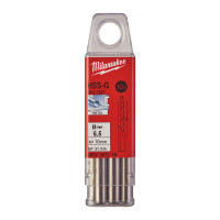 Свердло по металу HSS-G MILWAUKEE DIN1897, Ø6,5х70х31мм, короткий, (10шт)