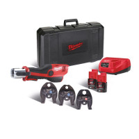 Обтискач гідравлічний акумуляторний для труб MILWAUKEE M12 HPT-202C V-SET2 (ЗУ+2акк.Х2Ач+кейс)