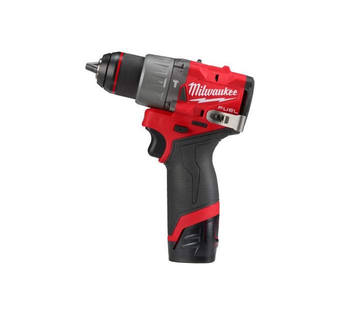 Дриль-шуруповерт акумуляторний безщітковий ударний MILWAUKEE M12 FPD2-202X (37Нм) (ЗУ+2Х2Ач+HDкейс)