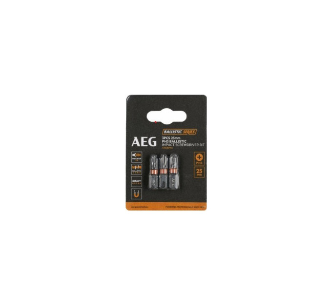 Бита ударная AEG AAK253PH3, PH3, 25мм (3шт)