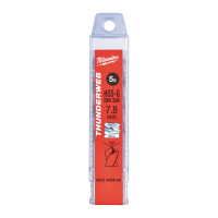 Свердло по металу THUNDERWEB HSS-G MILWAUKEE, DIN338, Ø7,8 х117х75мм, (5шт)