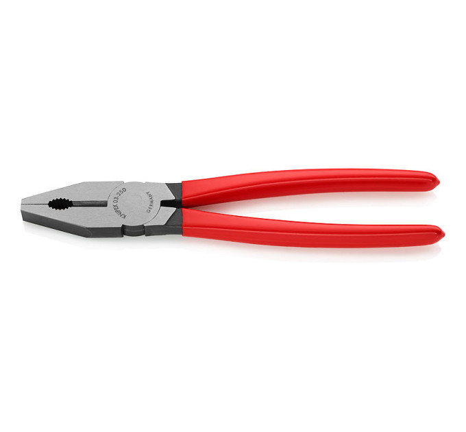 Пассатижи (плоскогубцы) комбинированные Ø15,0мм, 250мм KNIPEX 03 01 250, фосфатированные