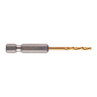 Свердло по металу RedHEX SHOCKWAVE™ HSS-TiN MILWAUKEE, Ø2,5х62х19мм, (2шт)