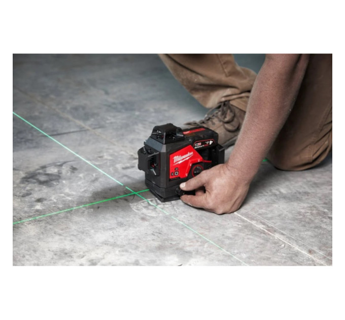 Нивелир лазерный аккумуляторный 3D MILWAUKEE M12 3PL-0C (360˚, зелёный луч)