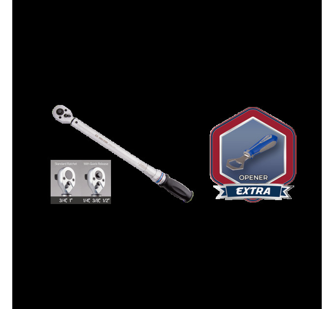 Ключ динамометрический 1/2" 60-340 Nm KING TONY