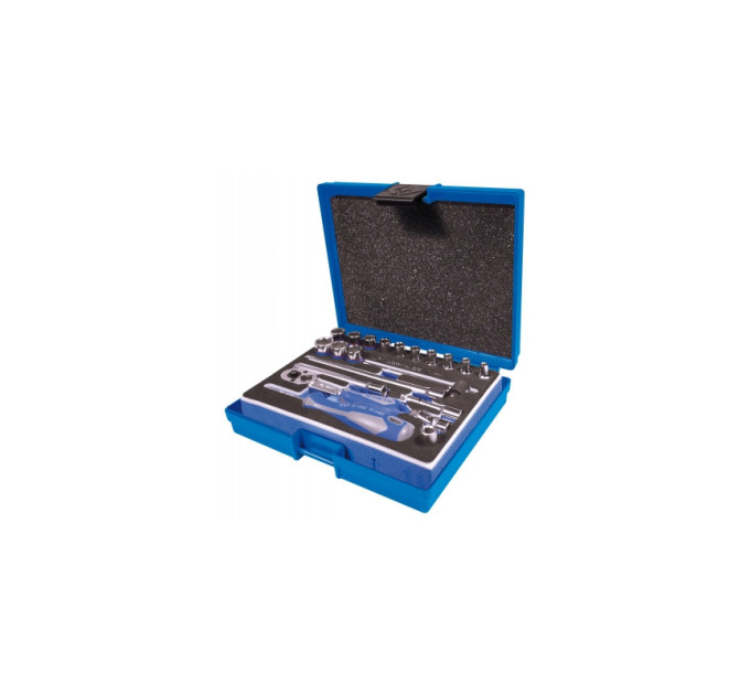Набор головок 1/4" 21 ед. 6-ти гранные, (4-14mm)
