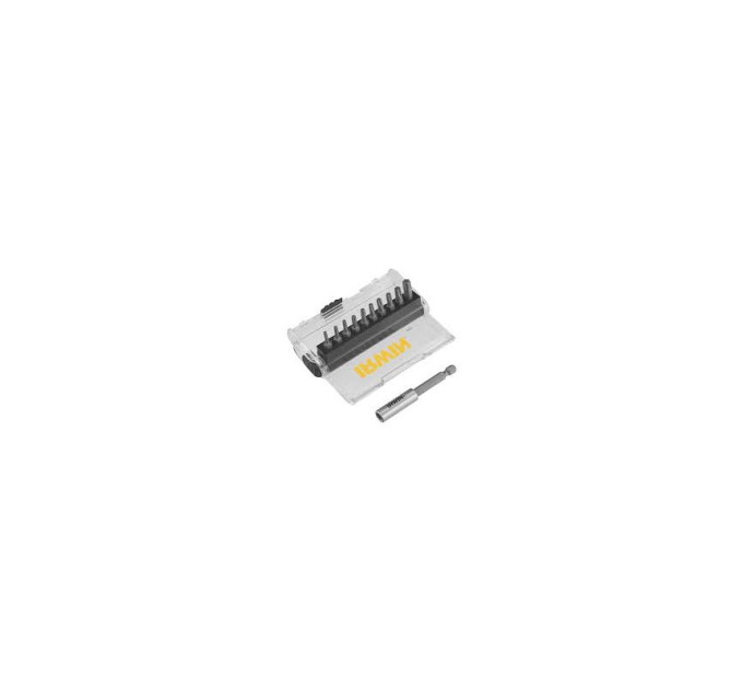 Набор 25 мм бит 10 штук: T10 / T15 (×2) / T20 (×2) / T25 (×2) / T30 / T40, магнитный держатль для би