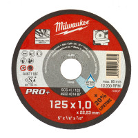 Диск отрезной по металлу MILWAUKEE, SCS 41/125х1, PRO+, Ø125мм