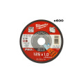Диск отрезной по металлу MILWAUKEE, SCS 41/125х1 PRO+, Ø125мм (600шт)