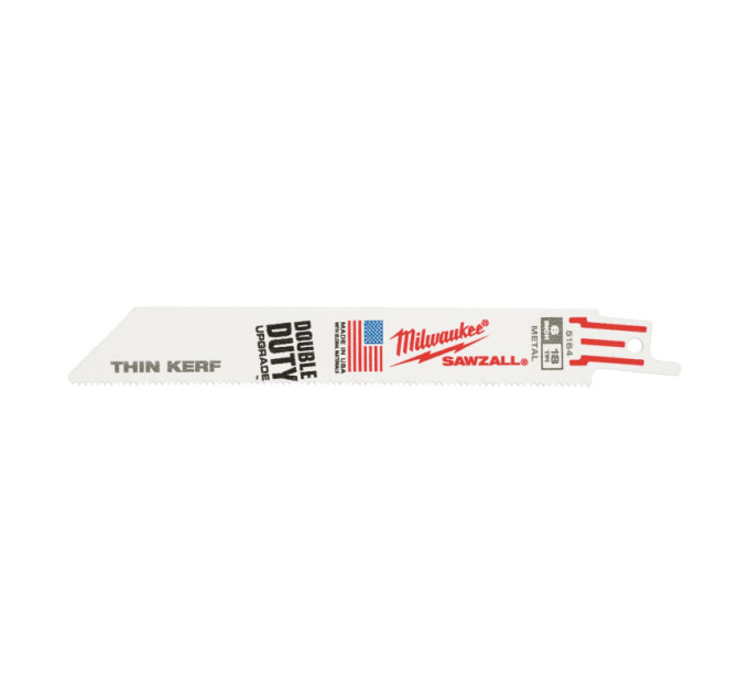 Полотно для шабельних пилок THIN KERF MILWAUKEE, 150х1, 4мм, (50шт), (метал)