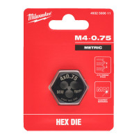 Плашка шестигранная MILWAUKEE, М4-0,75мм