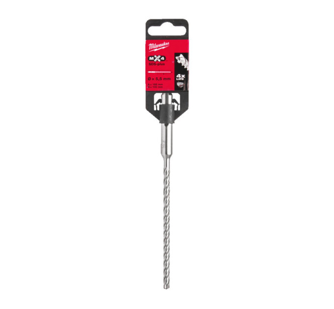 Бур SDS-PLUS MX4 MILWAUKEE, Ø5,5х165х100мм