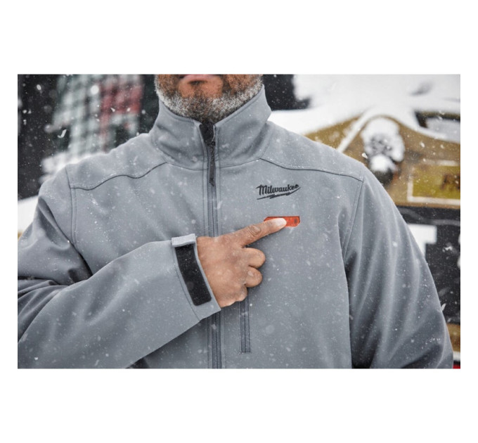 Куртка с подогревом MILWAUKEE M12 HJGREY5-201, серая, размер XL (ЗУ +1акк.Х2Ач)