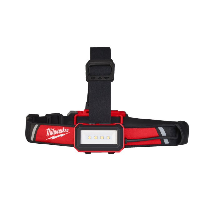 Ліхтар світлодіодний акумуляторний налобний (зарядка через USB) MILWAUKEE L4 HLRP-301