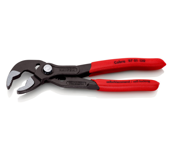 Клещи сантехнические переставные высокотехнологические, Ø32мм Cobra KNIPEX 87 01 150 SB, фосфат
