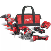 Набір із 5ти інструментів акумуляторних безщіткових MILWAUKEE M18 FPP5K-502B Набір із 5ти інструментів акумуляторних безщіткових MILWAUKEE M18 FPP5K-502B