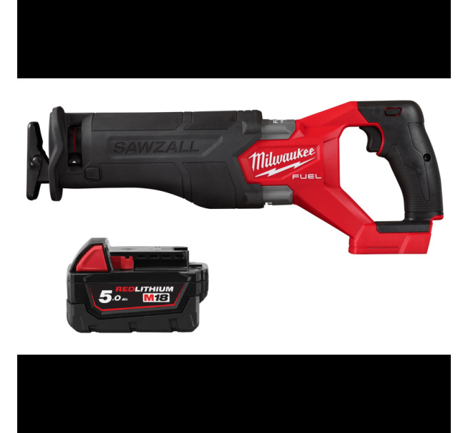 Пила сабельная аккумуляторная бесщёточная MILWAUKEE M18 FSZ-0 (каркас) + M18 B5 подарок