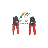 Инструмент для обжима контактных гильз 0,8-10,0мм², с автонастройкой KNIPEX 97 62 145 А, фосфат Инструмент для обжима контактных гильз 0,8-10,0мм², с автонастройкой KNIPEX 97 62 145 А, фосфат