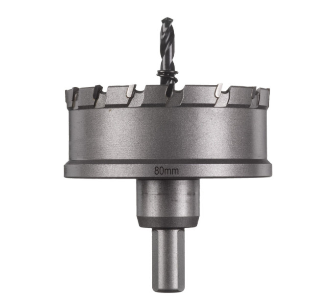 Цілісна коронка Holesaw TCT MILWAUKEE для сталі/нержавіючої сталі, Ø80мм