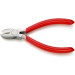 Кусачки боковые (бокорезы) для электроники, Ø3,0мм, 125мм KNIPEX 76 03 125, хромированные