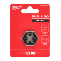Плашка шестигранная MILWAUKEE, М10-1,00мм