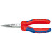 Круглогубцы плоские с режущими кромками Ø2,5мм, 160мм KNIPEX 25 01 160, фосфатированные