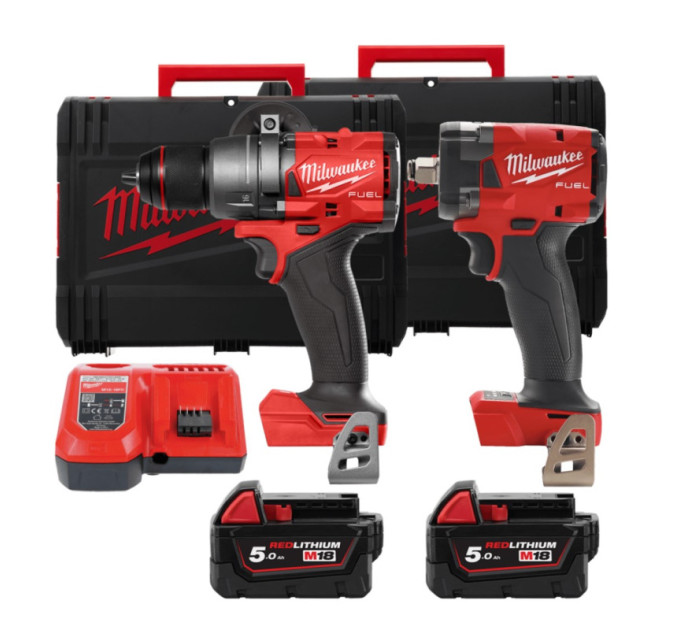 Набор из 2х инструментов аккумуляторных бесщеточных MILWAUKEE M18FPP2B3-502X