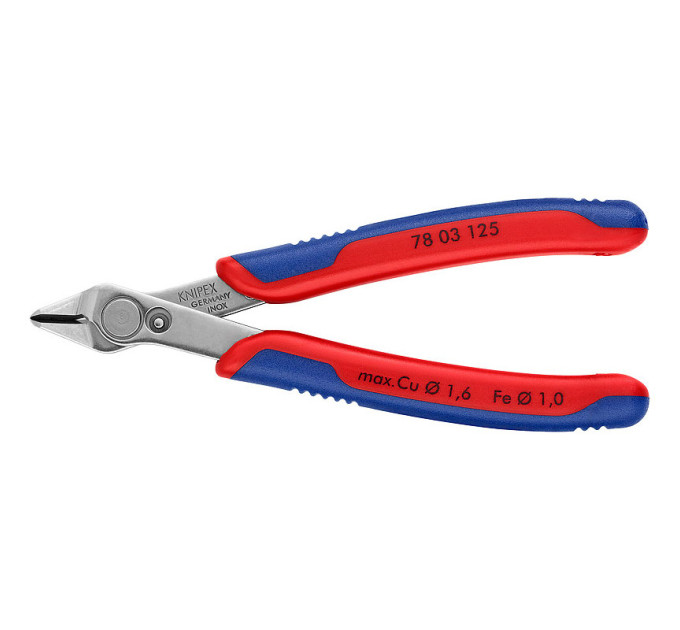Кусачки прецизионные для самых тонких работ по резанию Electronic Super Knips® Knipex, 125 мм 78 03