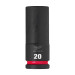 Головка ударная ShW 1/2'' SKT MILWAUKEE, удлиненная, 20мм