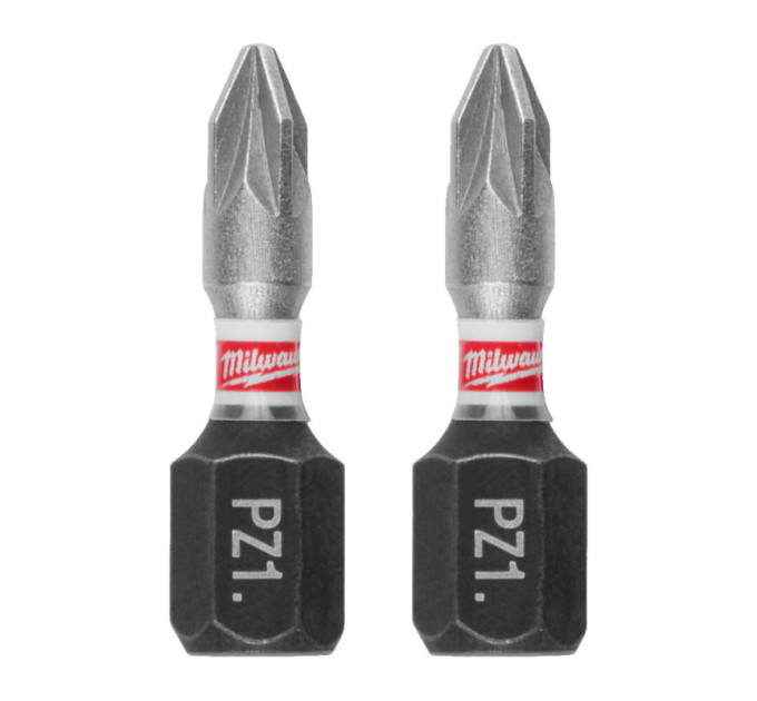 Бита SHOCKWAVE MILWAUKEE, PZ1, 25мм, (3шт)