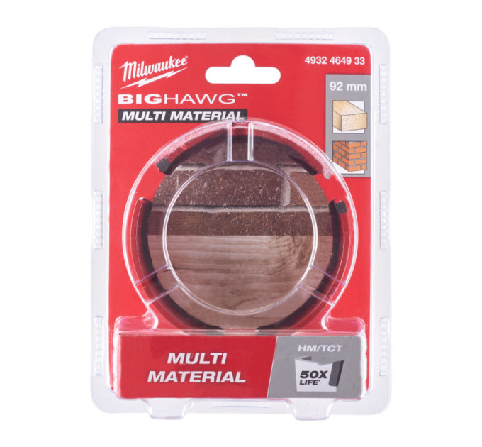 Коронка по мультиматериалам BIG HAWG™ TCT MILWAUKEE, Ø92мм