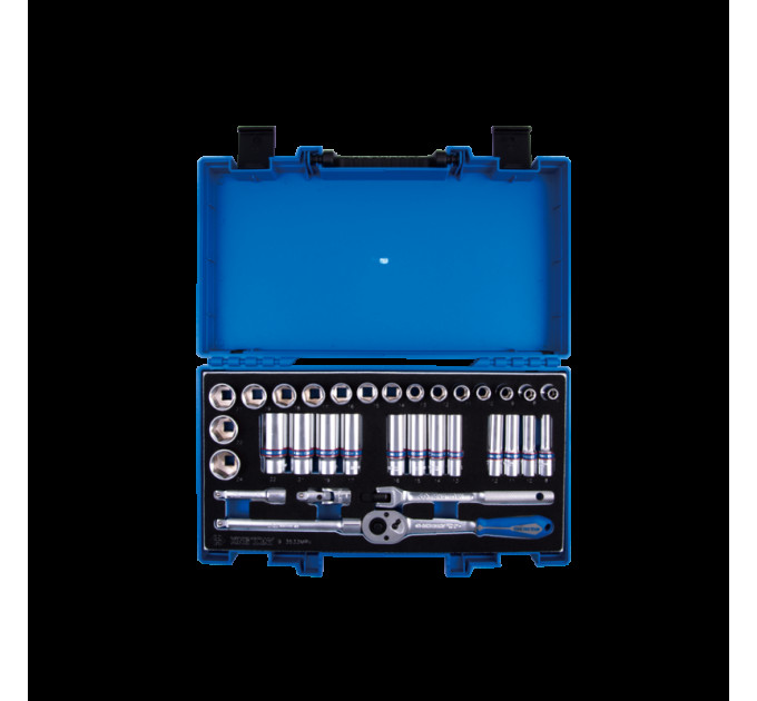 Набор головок 3/8" 33 ед. 6-ти гранные, (7-24mm)