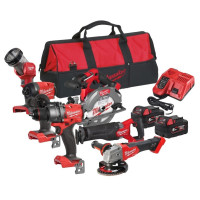 Набор из 6 инструментов аккумуляторных бесщеточных MILWAUKEE M18 FPP6G3-502B