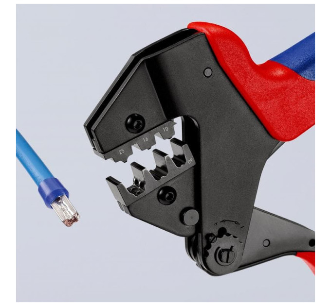 Инструмент для опрессовки системный KNIPEX 97 43 200 (для сменных матриц), фосфатированный