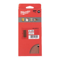 Шліфувальні листи MILWAUKEE, 93x185мм HL, зерно 240, (10шт)