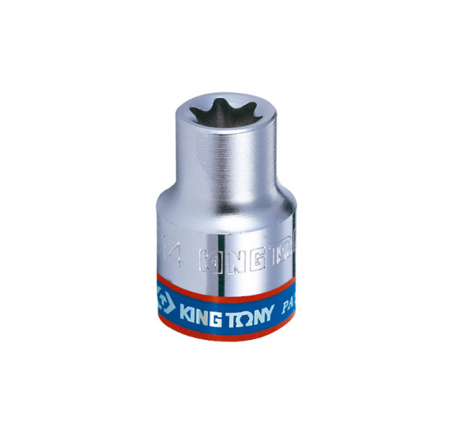 Головка торцевая хромированная TORX Е-стандарт 3/8" KING TONY, E12