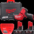 Пила сабельная аккумуляторная бесщеточная MILWAUKEE M12 CHZ-402C (ЗУ+2акк.Х4Ач+кейс)