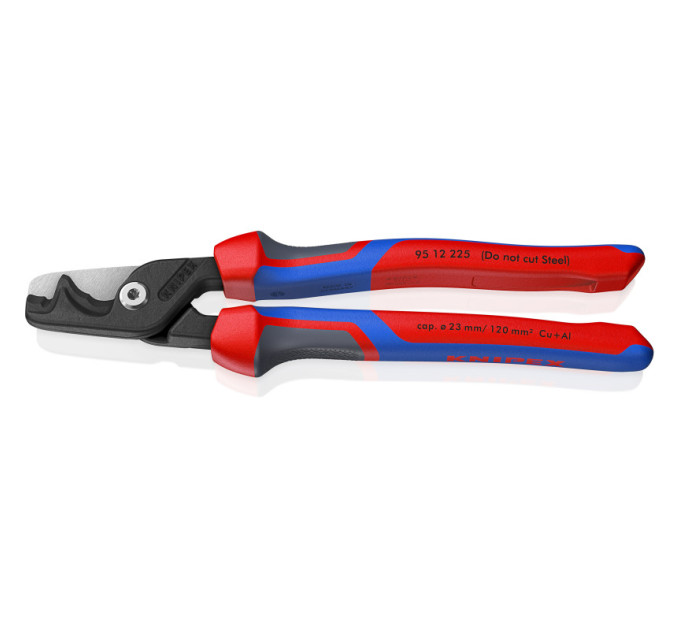 Ножницы для резки кабелей StepCut XL, 120мм², 225мм KNIPEX 95 12 225, фосфатированные