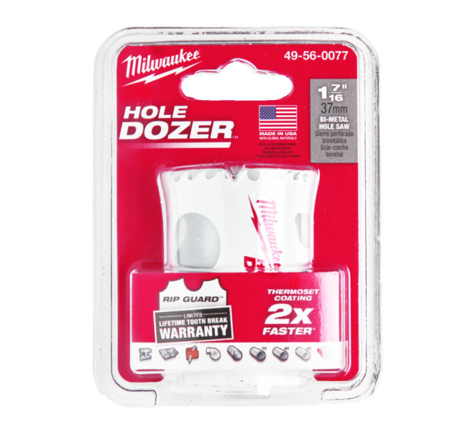 Коронка Bi-Metal HOLE DOZER™ MILWAUKEE (III) Ø37мм