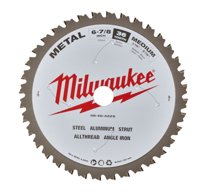 Диск пильный по металлу MILWAUKEE, Ø135х20х1,6мм, 60 зуб.
