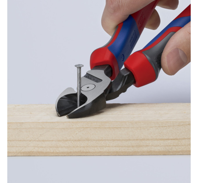 Кусачки боковые (бокорезы) особой мощности, 12°, Ø4,2мм, 200мм KNIPEX 74 22 200, фосфатированные