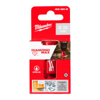 Коронка алмазная Diamond Plus/Max MILWAUKEE, Ø22,0мм (1/4'' Hex) (сверление с водой)