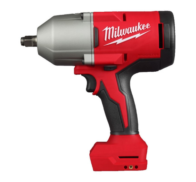 Гайковерт акумуляторний безщітковий MILWAUKEE 1/2" (1627 Нм) M18 BLHIWF12-0X, з кільцем (каркас)