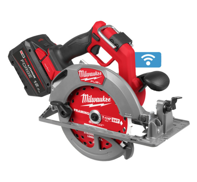 Пила дисковая аккумуляторная бесщеточная MILWAUKEE, M18 FCSO190GR-121C, Ø190мм (ЗУ, 1х12Ач FORGE)