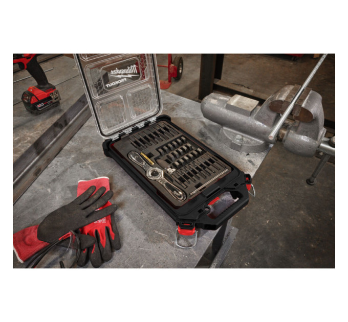 Набор метчиков и плашек Metric PACKOUT MILWAUKEE (38шт)