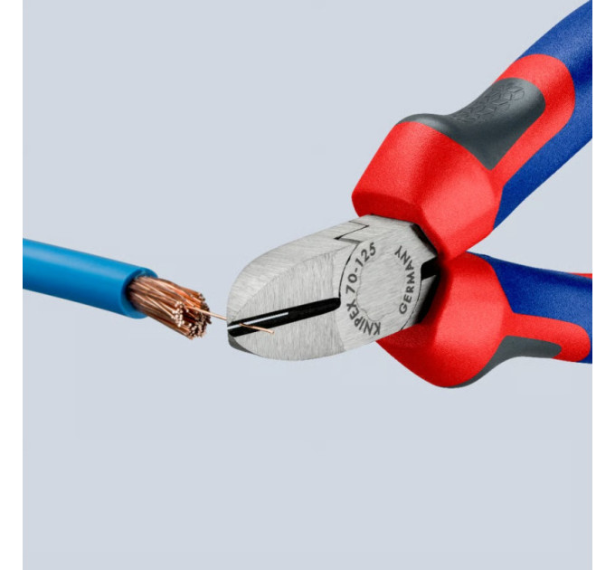 Кусачки боковые (бокорезы), Ø3,0мм, 125мм KNIPEX 70 02 125, фосфатированные