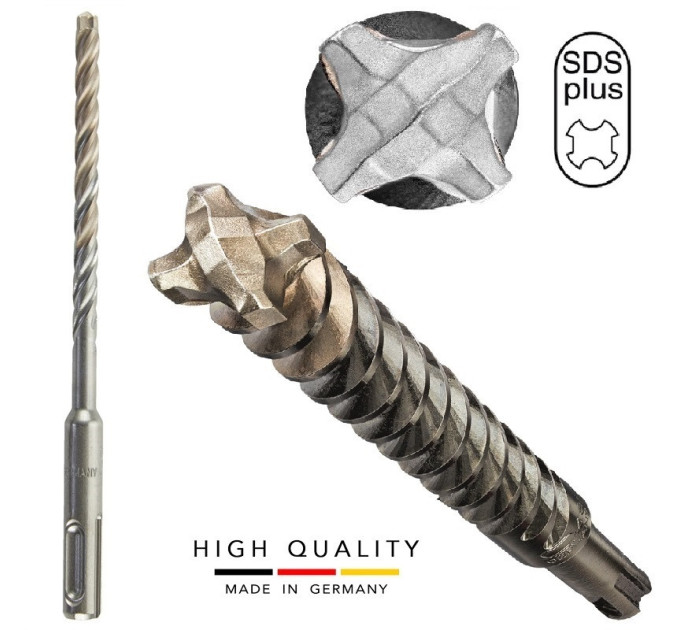 Бур SDS Plus 8.0x260мм, QUAD SPEEDHAMMER, IRWIN