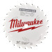 Диск пильний по дереву PFTE THIN KERF MILWAUKEE, Ø184х5/8''х1, 6мм, 24 зуб.