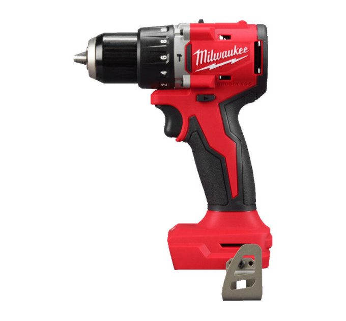Дриль-шуруповерт акумуляторна безщіткова ударна MILWAUKEE M18 BLPDRC-402C (60Нм) (ЗУ+2Х4Ач+кейс)